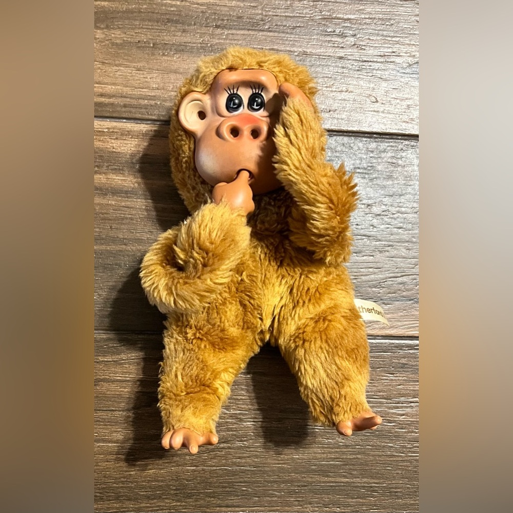Vintage Russ Berrie & CO‎ Rutherford III Thumb Sucking Plush Monkey - Picture 2 of 9